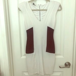 Bebe Dress with side panels